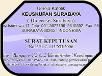 SK Pengangkatan Pengurus
